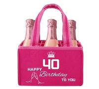 UV STYLISH Cadeau pour femme Sac à main Bière pour femmes Cadeaux Drôle Cadeau Femmes 30 40 50 60e anniversaire Coffret cadeau d'anniversaire pour maman mère tante voisine enseignant collègue, Rose