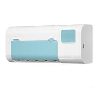 UV Support de brosse à dents mural rechargeable USB Bleu | Tue 99,9 %, technologie UV-C, hygiénique pour la propreté, pour un usage quotidien, favorise la santé
