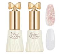 UV Vernis à Ongles Paillettes Réfléchissant Brillant 2 Couleurs Gel Nail Polish Kit Soak Off UV Led Vernis à Ongles Gel Glitter Semi Permanent Glitter Femme Diy Gel Nail Polish Art Salon