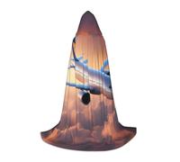 UVBDF Belle cape à capuche pour adolescents - Costume gothique médiéval pour cosplay, théâtre de scène