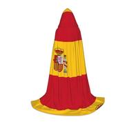 UVBDF Cape à capuche avec drapeau espagnol de la Renaissance pour adolescents - Costume gothique médiéval pour cosplay, théâtre de scène