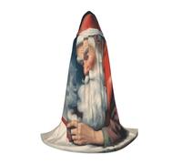 UVBDF Cape à capuche pour adolescents - Costume gothique médiéval de la foire du Père Noël de la Renaissance pour cosplay, théâtre de scène