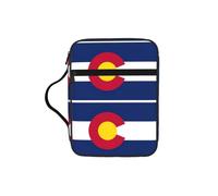 UVBDF Colorado State Flag Sac de protection élégant imprimé Bible résistant à l'usure pour voyage église et iblique
