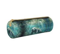 UVBDF Crazy Save Manatee Trousse à crayons pour garçons et filles, blanc, Taille unique, Organiseur de sac