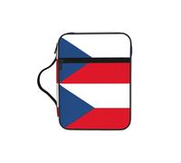 UVBDF Drapeau de la République tchèque élégant imprimé biblique sac de protection résistant à l'usure pour voyage église et iblique