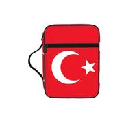 UVBDF Drapeau de la Turquie Sac de protection élégant imprimé Bible résistant à l'usure pour voyage église et iblique