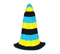 UVBDF Drapeau du Sultanat de Burongan Renaissance Fair Outfit Cape à capuche pour adolescents Gothique Médiéval Cosplay Costume de théâtre