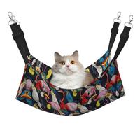 UVBDF Hamac pour chat avec flamant rose pour animal domestique - Réglable - Pour chiot, lapins, petits animaux