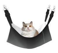 UVBDF Hamac pour chat ombré blanc à noir pour suspendre un animal domestique, lit réglable, chiot, lapins, petits animaux
