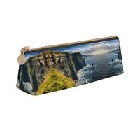 UVBDF Ireland Outdoors Trousse à crayons avec fermeture éclair pour enfants Motif comté de Clare The Cliffs, blanc, Taille unique, Organiseur de sac
