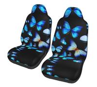 UVBDF Lot de 2 housses de siège de voiture universelles pour voitures, camions et SUV Motif papillon coloré
