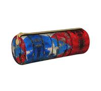 UVBDF Puerto Rico Trousse à crayons avec drapeau de Porto Rico, joli porte-crayons pour garçons et filles, trousse à stylos senior, cadeau pour enfants, blanc, Taille unique, Organiseur de sac