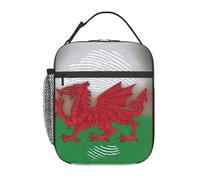 UVBDF Sac à déjeuner isotherme avec imprimé dragon gallois, sac isotherme pour conserver les aliments chauds et froids