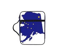 UVBDF Sac de protection de la Bible avec drapeau de l'État de l'Alaska, étui résistant à l'usure pour voyage, église et iblique