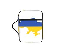 UVBDF Sac de protection élégant imprimé avec drapeau de l'Ukraine, étui résistant à l'usure pour voyage, église et iblique