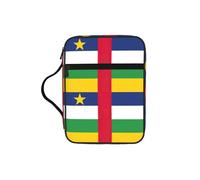 UVBDF Sac de protection élégant imprimé drapeau de l'Afrique centrale, étui résistant à l'usure pour voyage, église et iblique