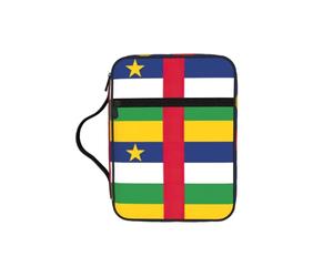 UVBDF Sac de protection élégant imprimé drapeau de l'Afrique centrale, étui résistant à l'usure pour voyage, église et iblique