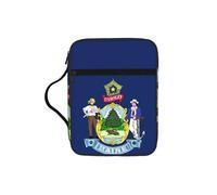 UVBDF Sac de protection élégant imprimé drapeau de l'État du Maine - Étui résistant à l'usure pour voyage, église et iblique