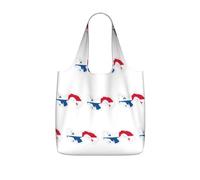 UVBDF Sac fourre-tout réutilisable et pliable en polyester 25 l avec imprimé carte du Panama