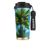 UVBDF Tasse à café d'été en acier inoxydable avec couvercle anti-fuite pour café glacé, infusion chaude