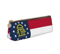 UVBDF Trousse à crayons avec fermeture éclair pour enfants avec drapeau de l'État de Géorgie, petites pochettes simples pour stylos, trousse de maquillage, blanc, Taille unique, Organiseur de sac