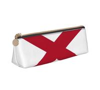 UVBDF Trousse à crayons avec fermeture éclair pour enfants avec drapeau de l'État de l'Alabama, petite pochette simple, trousse de maquillage, blanc, Taille unique, Organiseur de sac