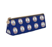 UVBDF Trousse à crayons avec fermeture éclair pour enfants avec drapeau de l'État de Virginie - Petites pochettes simples pour stylos et cosmétiques, blanc, Taille unique, Organiseur de sac