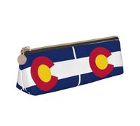 UVBDF Trousse à crayons avec fermeture éclair pour enfants avec drapeau de l'État du Colorado, petite pochette simple, trousse de maquillage, blanc, Taille unique, Organiseur de sac