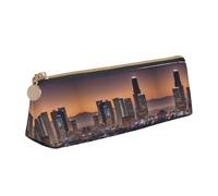 UVBDF Trousse à crayons portable Los Angeles Skyline - Grande capacité - Trousse de rangement pour cosmétiques, blanc, Taille unique, Trousse de maquillage