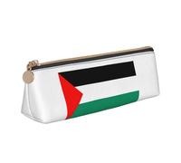 UVBDF Trousse à crayons pour enfants avec fermeture éclair - Motif drapeau de la Palestine, blanc, Taille unique, Organiseur de sac