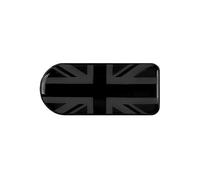 uvcany MINI F54 F60 Union Jack couvercle de la poignée de la boîte à gants pour Mini Cooper One/S/JCW F54 Clubman, F60 Countryman(Union Jack Noir)