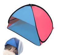 Uveego Mini Head Sun Shelter Tent, Laptop Sun Shade for Working Outside, Sun Shade for Dogs, Portable Mini Pop-Up Canopy for Beach Sunbathing (Pink Blue,L)