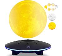 UVEHAS Lampe de lune en lévitation - Lampe de lune LED magnétique flottante et tournante (3 couleurs)