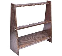 Uvency Porte-Queue En Bois Massif, Support de Sol À 10 Trous Pour Queue de Billard, Snooker, Support de Billard, Bâtons de Rangement Pour 10 Queues