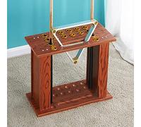 Uvency Porte-Queues de Billard Les Organisateurs de Porte-Bâtons de Billard En Bois Peuvent Contenir 16 Queues de Billard Et Accessoires de Billard, Porte-Queue de Billard Gain de Place/Brown/L 60Cm