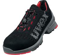 Uvex 1 Chaussure de Travail S1 SRC | Basket de Securité Basse | Embout de Protection Metal Free | Noir - Rouge