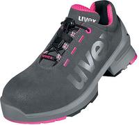 uvex 1 ladies Chaussures basses S2 gris, rose largeur 10 Gr. 39