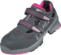 Uvex 1 Ladies Sandales S1 85608 Gris, Rose (85608) 40 (Weite 10)