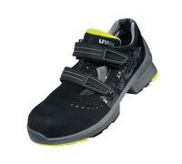 uvex 1 Sandalen S1 schwarz, gelb Weite 14 Gr. 48