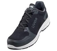 Uvex 1 Sport - Chaussures de Travail pour Hommes S3 SRC ESD - Baskets Légères de Sécurité avec Embout - Velours - Noir