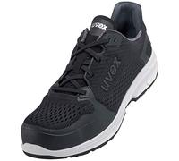 Uvex 1 Sport Homme Femme Basket de Securite S1 SRC ESD - Chaussure Basse Travail - Antidérapante - sans Métal - Noir