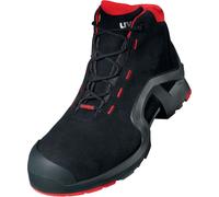 uvex 1 support Bottes S3 noir, rouge largeur 11 Gr. 47