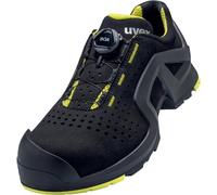 Uvex 1 chaussure basse X-tended Support pour homme et femme avec système Boa® Fit 6568.1 S1 P SRC Largeur 10 - Noir/citron vert - Taille 41