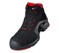 uvex Chaussures de sécurité montantes 1 X-Tended Support S3 SRC antistatique Noir/Rouge Taille 40