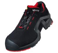 Uvex 1 x-tended support Sicherheits-Halbschuhe S3 SRC ESD EN ISO 20345 Noir et Rouge | 49 EU