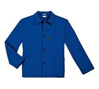 Uvex 125 - Veste de Travail pour Homme - Veste Bleue - 100% Coton - Poignets Droits, Bleu Korn, 50