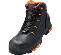 Uvex Chaussures montantes de sécurité S3 2 6503243 – Taille 43 Noir/Orange – 1 paire