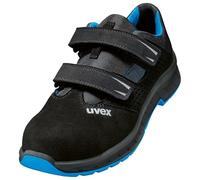 Uvex 2 Trend - Chaussures de travail S1 pour homme et femme - Chaussures basses de sécurité avec pointe en acier - Noir - Noir , 51 EU EU