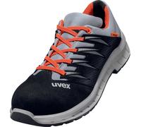 Uvex 2 Trend Halbschuhe S2 69098 Noir, gris, rouge (69098) 52 (Weite 12)