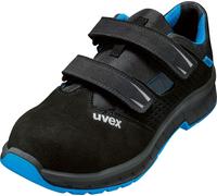 Uvex 2 trend, Unisexe, Adulte, Sandales de sécurité, Noir, Bleu, S1P, SRC, Fermeture Velcro
